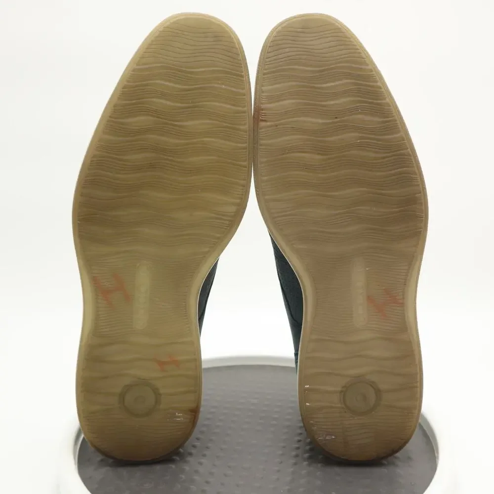 Ecco Jared Modern Tie Mens Blue Leather Shoes Size 10 EU 44 Dress Sneakers